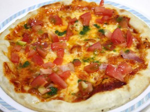 トマトのピザ
